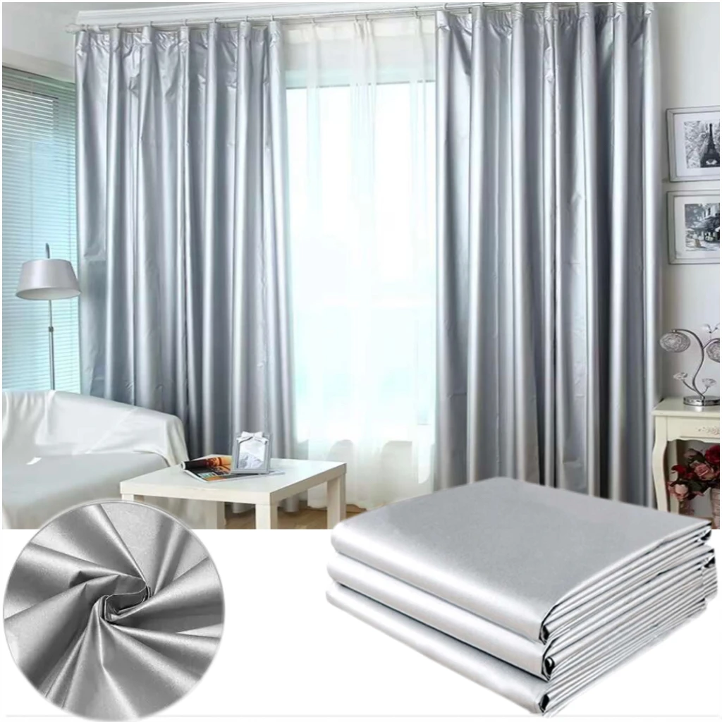 1.8M Blackout Curtains Living Room Thickened Sun Insulation Curtain with Hook Home Office Decoration Total Privacy Drapes