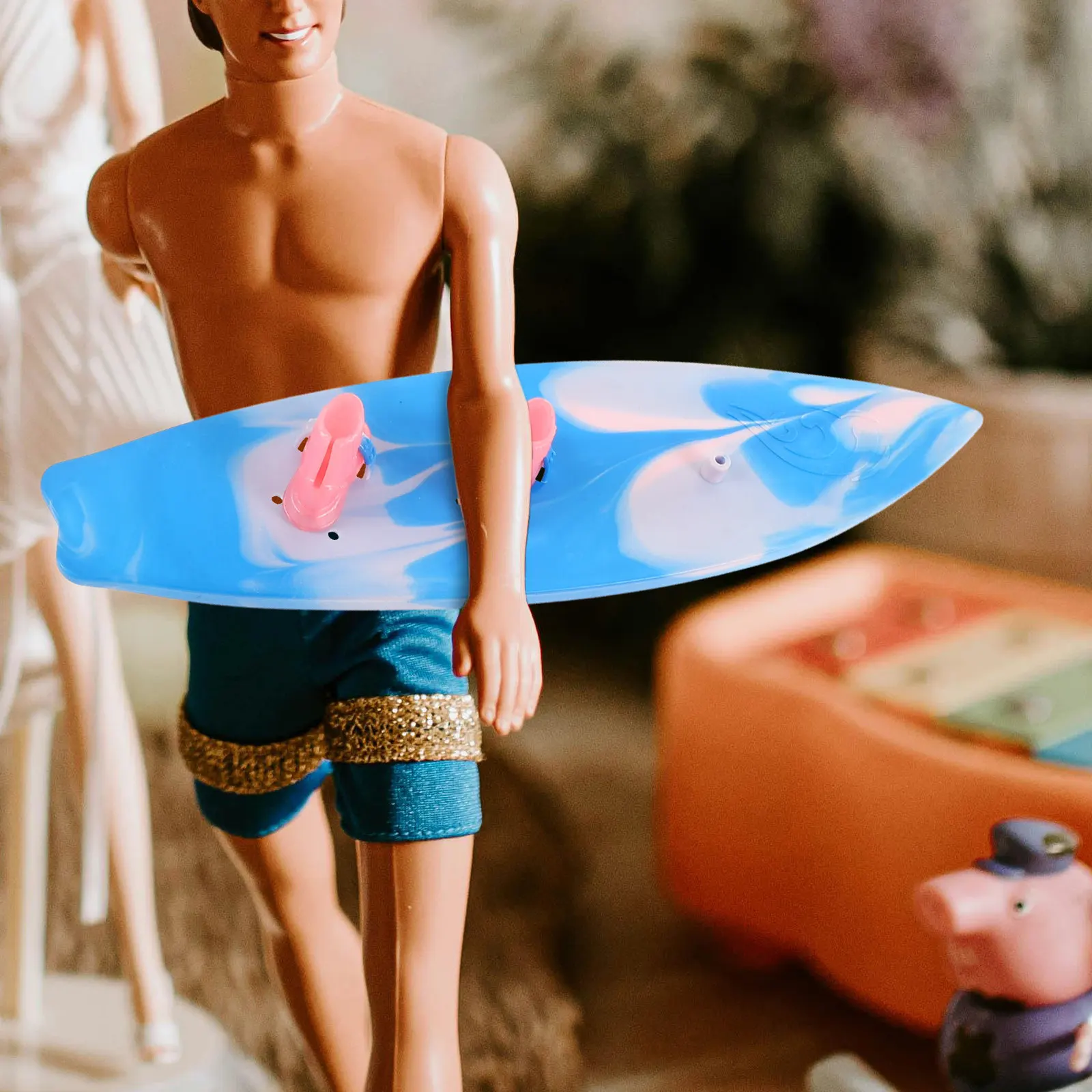 9Pcs Mini Surfboard Set for Beach Decor, Summer Party Supplies, Cake Toppers & Pool Float Accessories