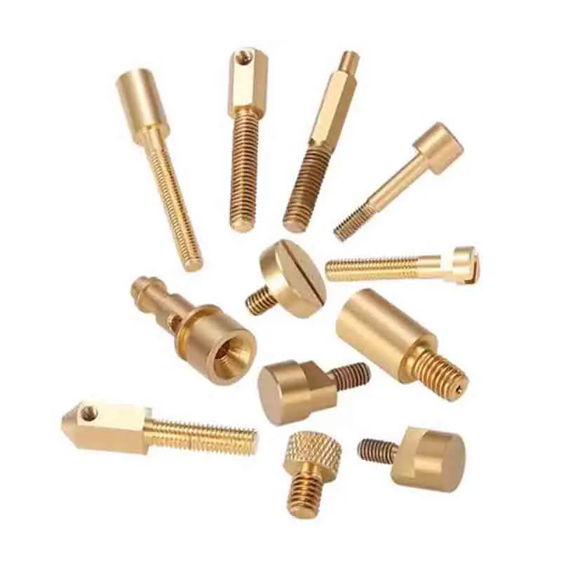 Professional Custom Fast Copper Joint Copper Nut Hexagonal Copper Bolt Precision Cnc Lathe Processing Part