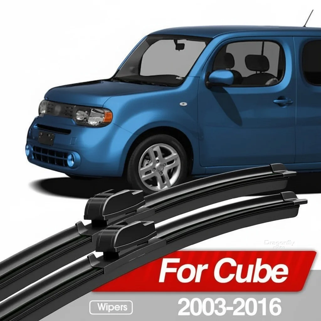 

For Nissan Cube Z11 Z12 2003-2016 Front Windshield Wiper Blades 2pcs Windscreen Window Accessories 2004 2005 2006 2010 2013 2015