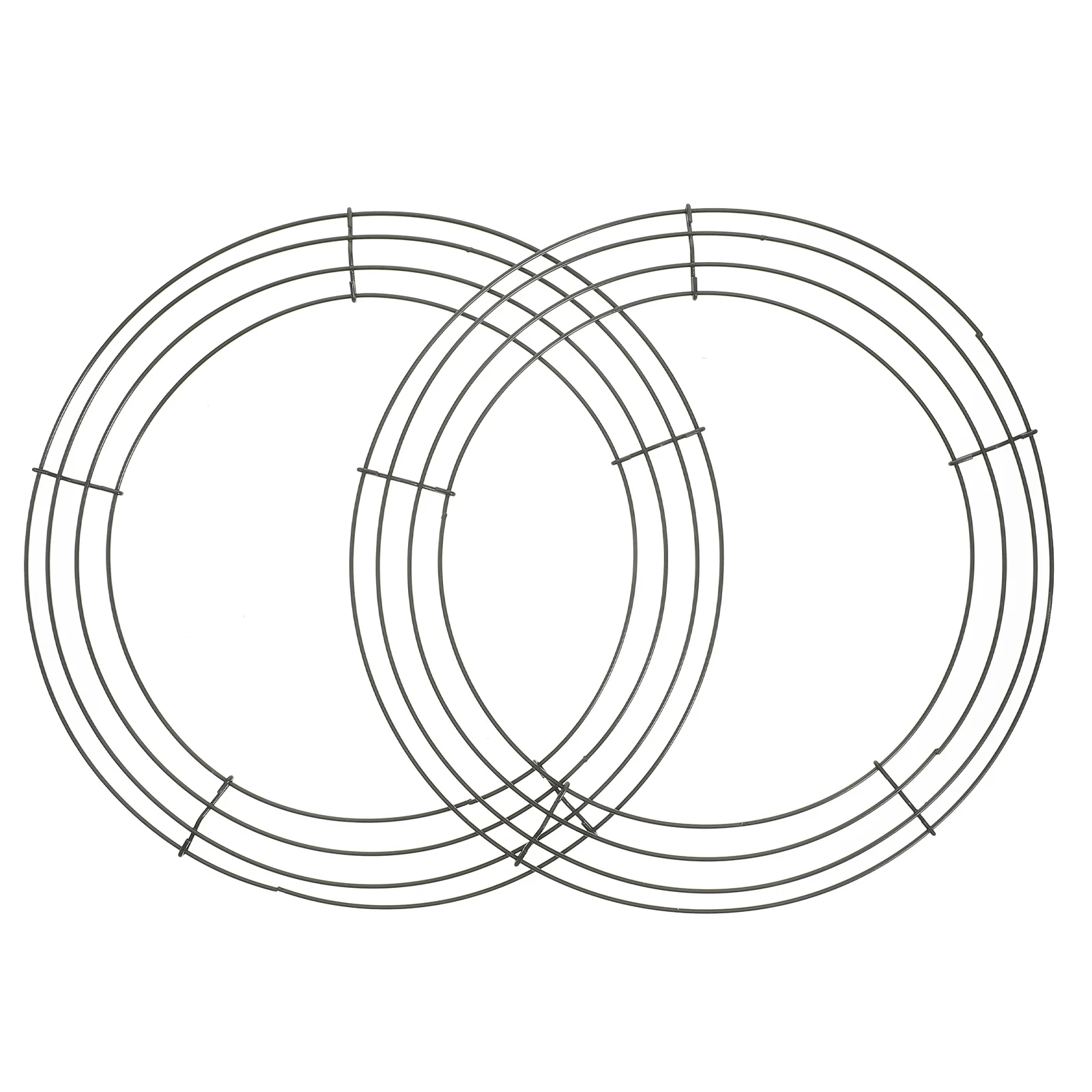 

2Pcs Metal Wreath Ring Stand Round Backdrop Flower Garland Frame Home Office Decor Supplies Wreath Frames