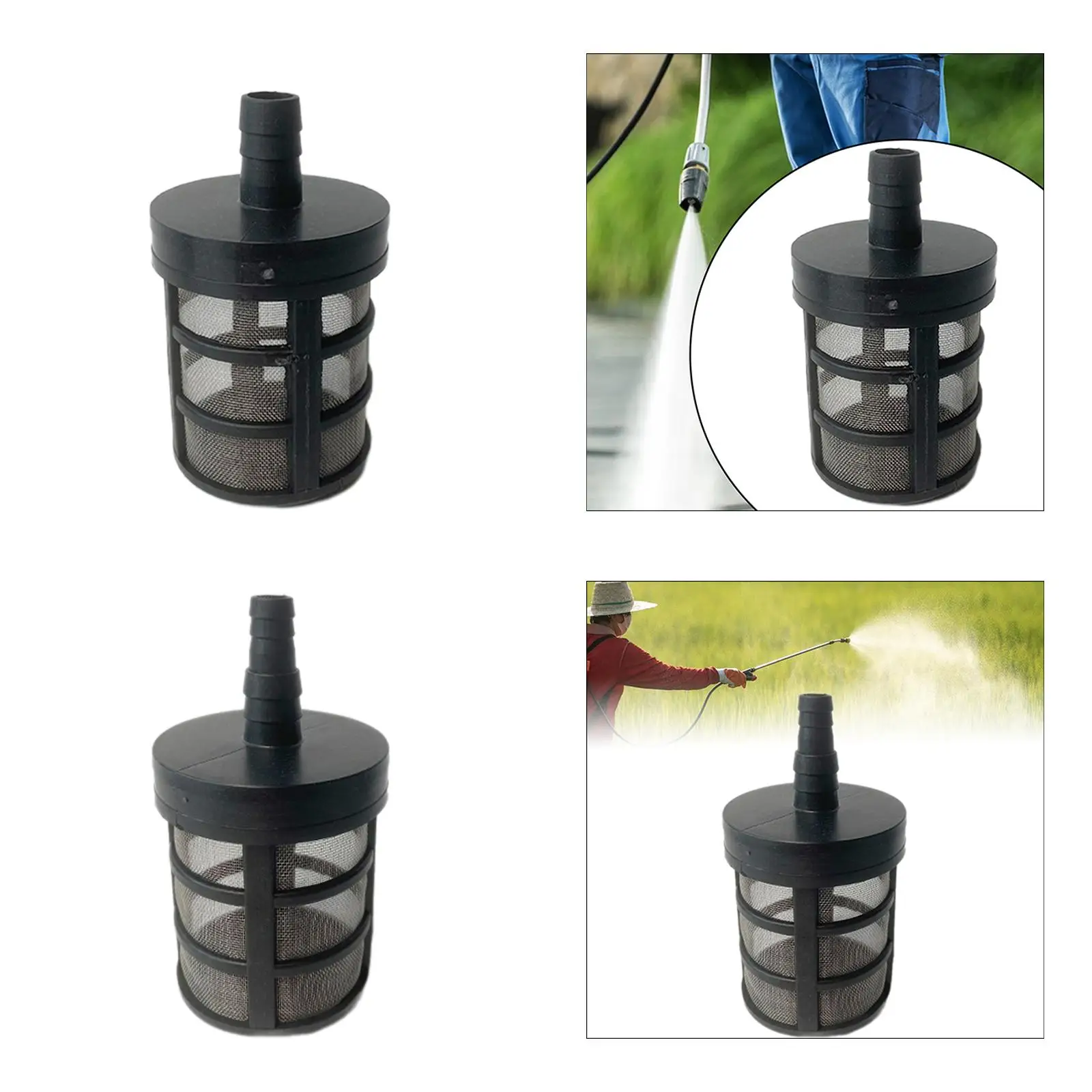 Hose Filters Black Stainless Steel Encryption Filters Hose Inlet Strainer Filter
