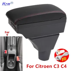 Car Armrest For Citroen C 3 C 4 Armrest Box For Citroen C3 C4 central Storage box Interior Dedicated Retrofit Car Accessories