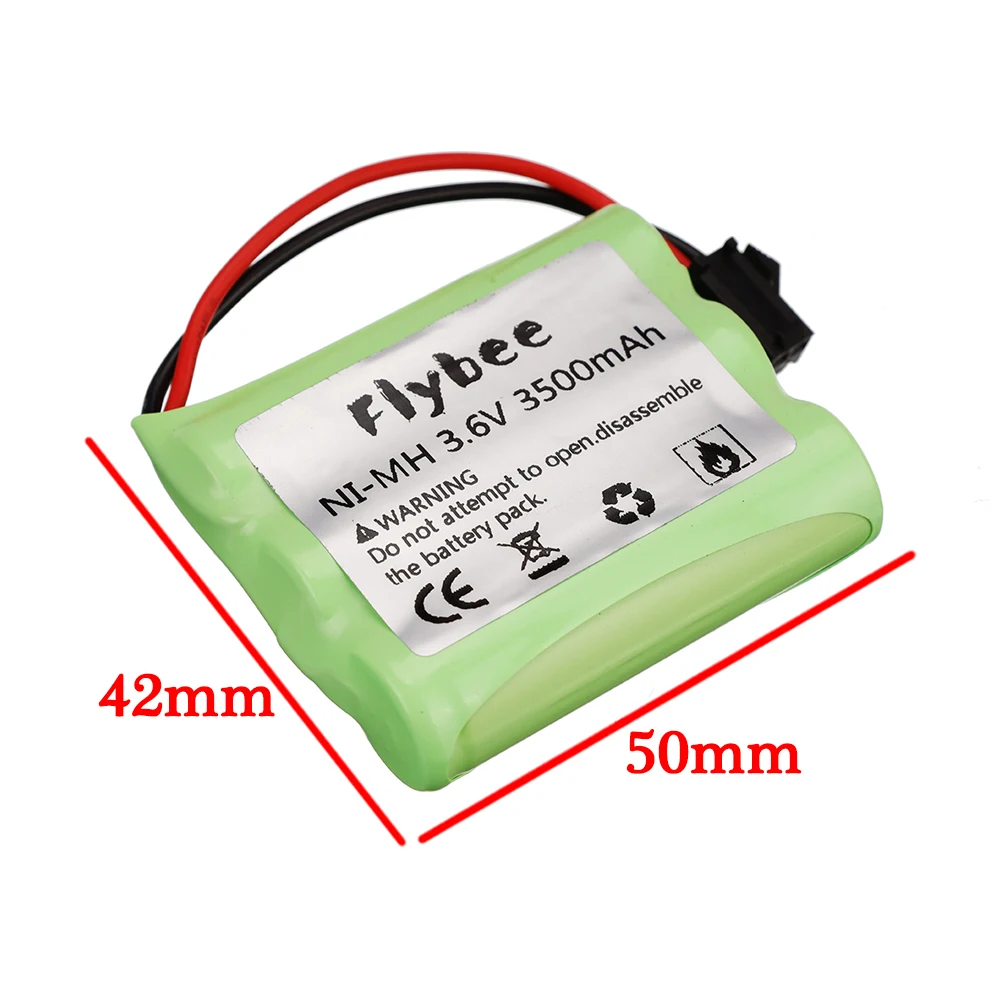 3.6V 3500mAh Ni-MH Battery +3.6V Charger cable For RC Toys Car Battery Trucks Trains Tanks Remote Control Toy battery pack