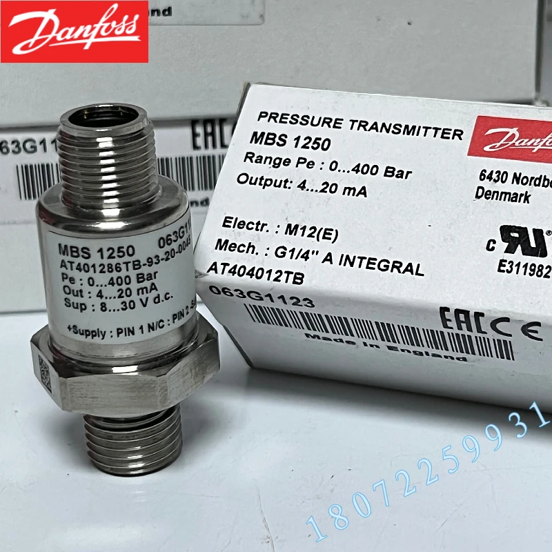 مستشعر الضغط من سلسلة MBS 1250-063G1229 Danfoss MBS1250