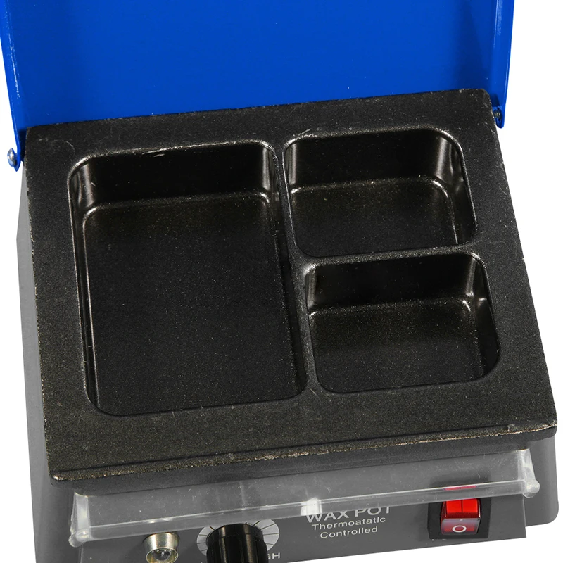 Portable Digitals Waxes Heatings Pot 3 Tri-Slot Paraffins Analogs Melter Wax Heater Labs Equipment