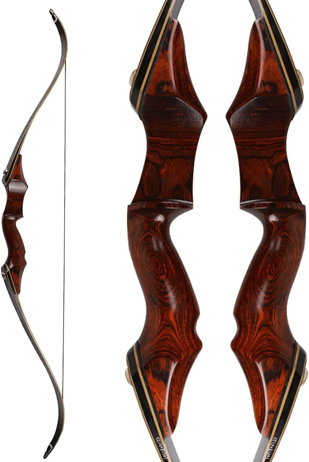 58inch Archery Takedown Recurve Bow 35-55lbs Archery Recurve Bows Hunting Longbows for Adult Target Shooting Practice