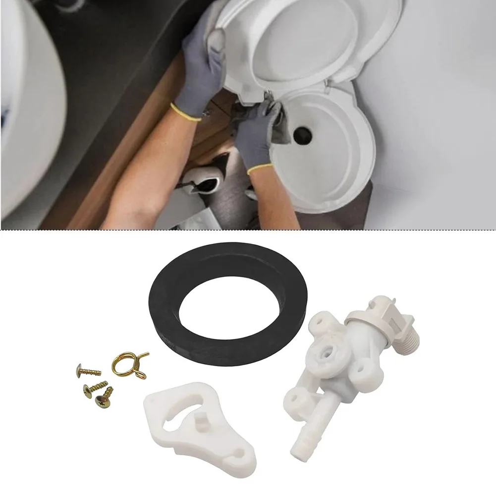 34100 Valve Assembly Kit for Thetford For Aqua and For Style for lite RV Toilets Supporting Flushing System Restoration Tasks