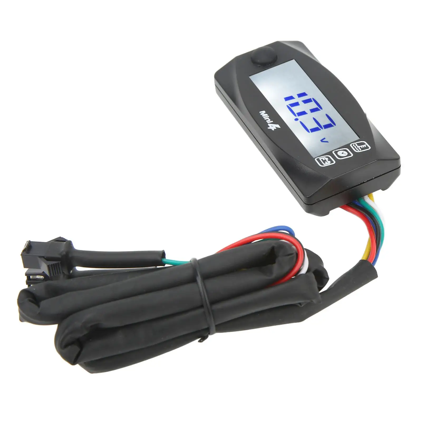 4 In 1 Motorfiets Digitale Thermometer Lcd Motor Waterspanning Tijd Meter Universeel 12V