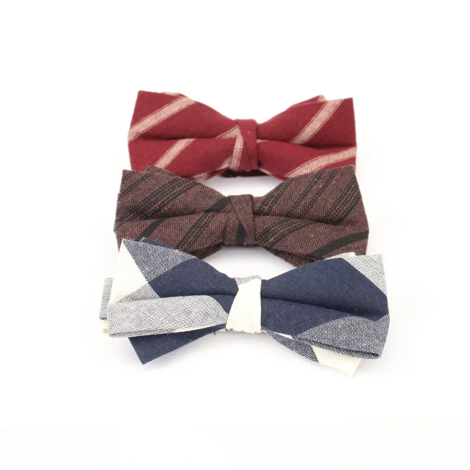 Men's bow tie best man new wine red black blue solid color shirt wedding wedding  bow female