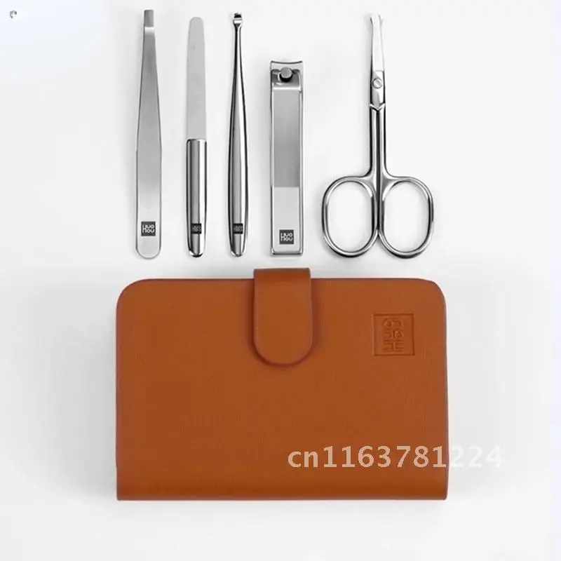 

Huohou Nail Clipper Stainless Nose Hair Trimmer Portable Travel Hygiene Kit Nail Cutter Tool Sets