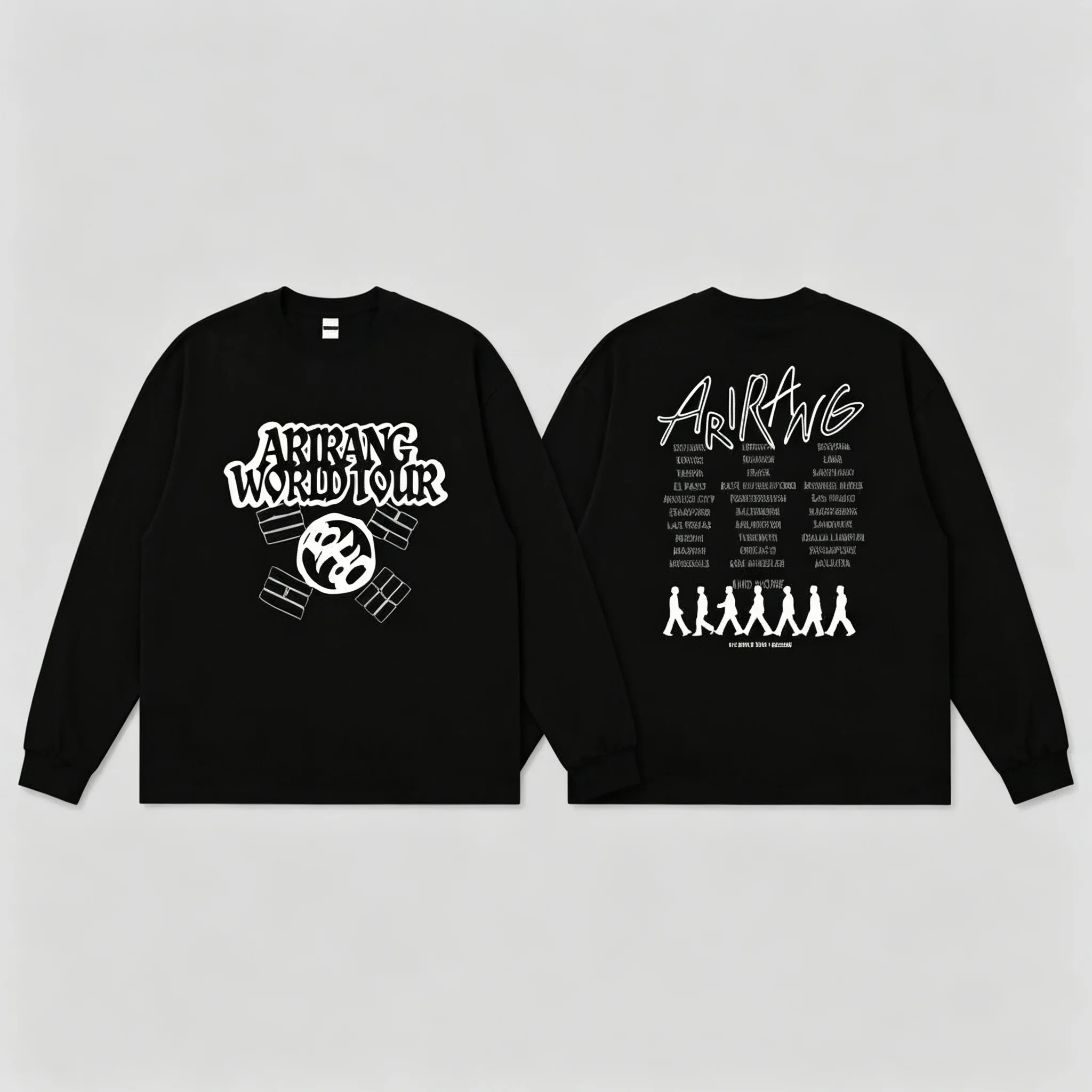2026 Arirang Boys' World Tour 3D Print Men's and Women's Universal Long Sleeve T-shirt Y2K Loose Casual Street Top