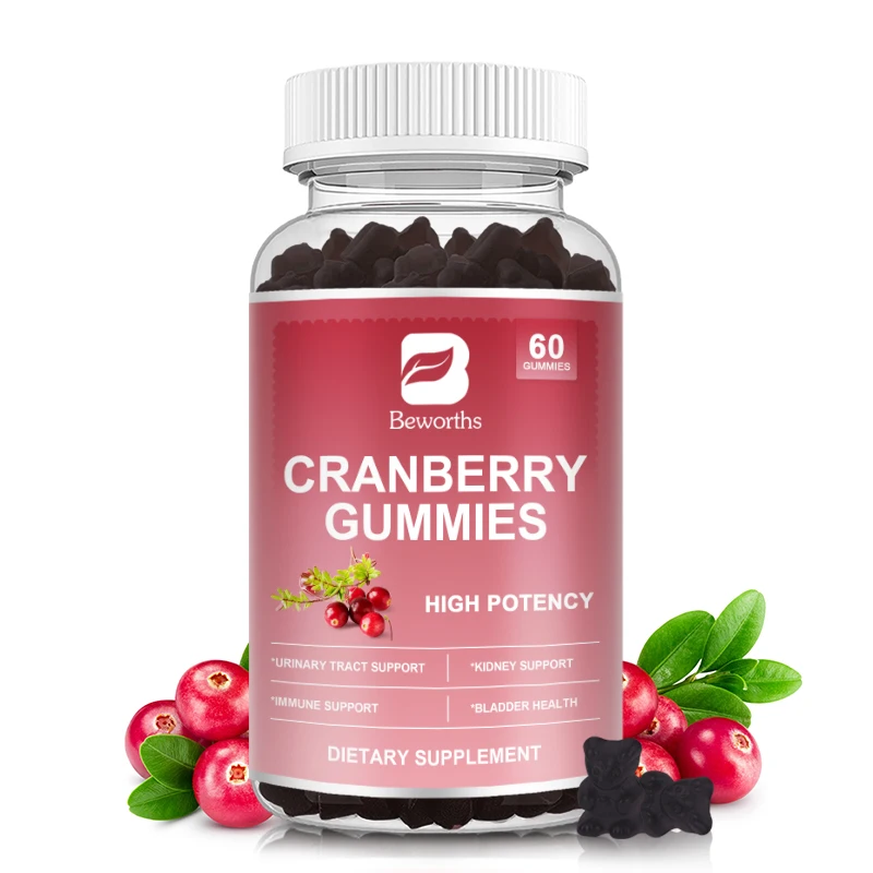 BEWORTHS Organic Cranberry Extract 50mg Supports Urinary System Clean the Urethra and Intestinal & Promotes DigestionI Supplemet