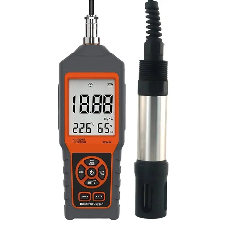 ABZC-Water Quality Detection DO Meter Portable Digital Dissolved Oxygen Tester Analyzer With LCD Display For Aquaculture Applica