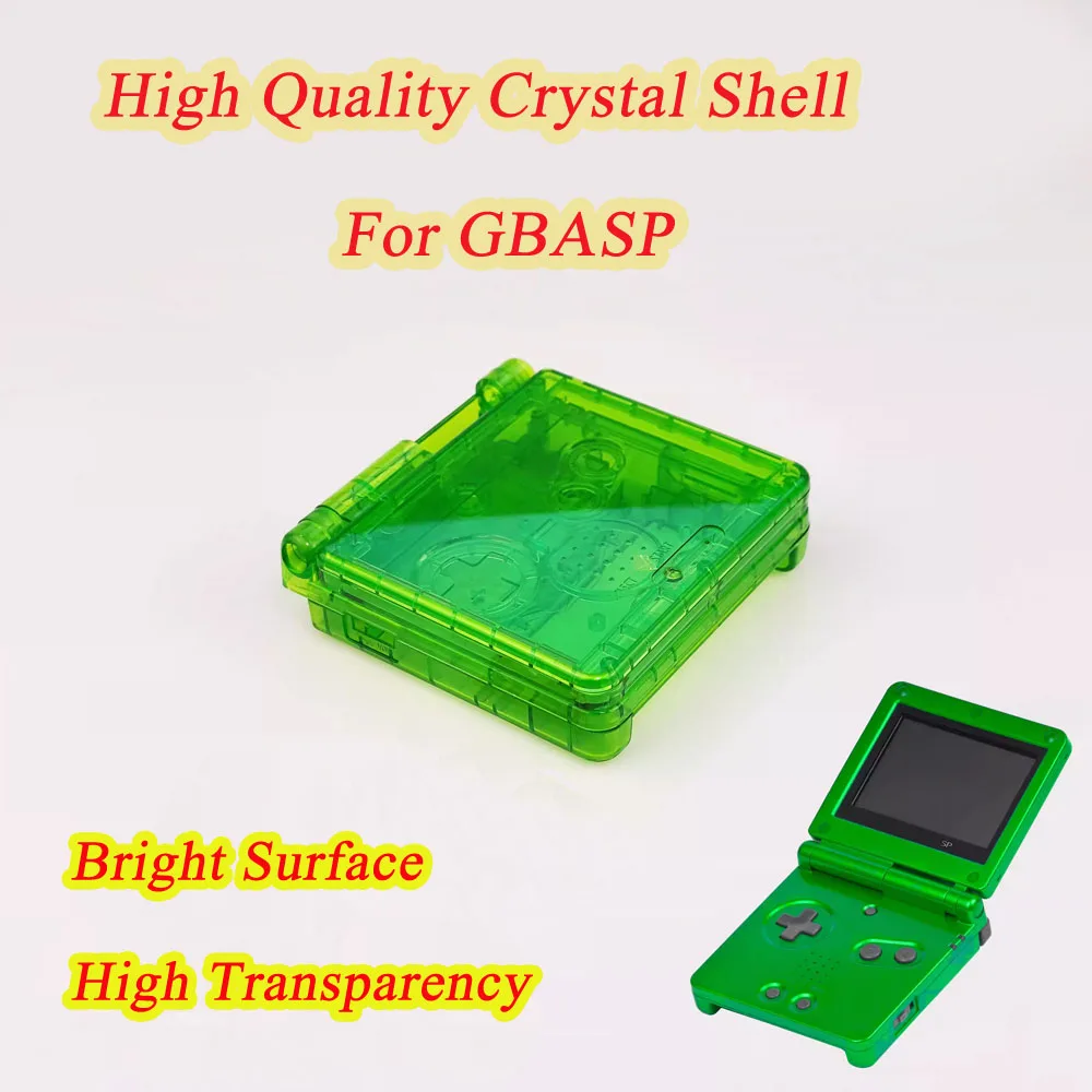 

High Quality Crystal Shell Case Clear Shell Suitable For GBA SP LCD Screen Kits for Gameboy Advance SP IPS Game Accessories