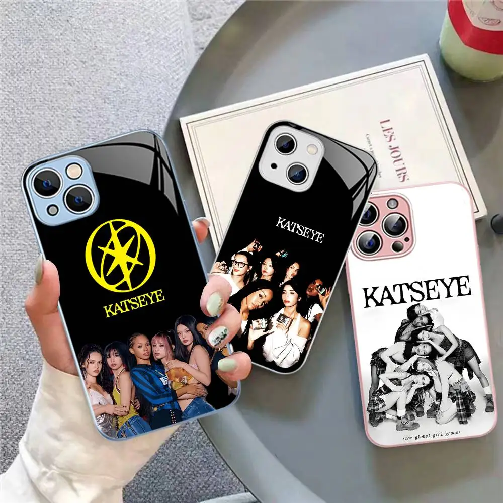 

K-KATSEYE Music Tempered Glass For Iphone 14 13 12 11 Pro Mini XS MAX 14Plus X XS XR Fundas