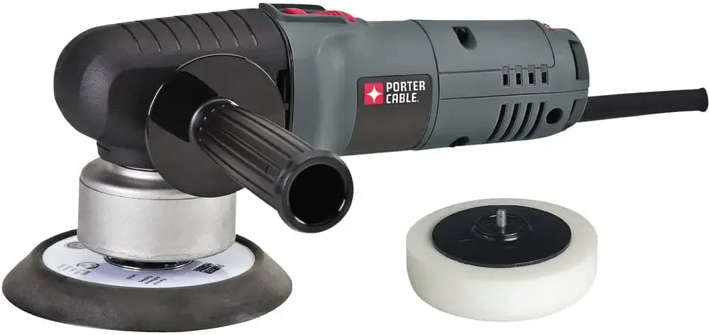 -CABLE Sander with Polishing Pad, 4.5-Amp, 6-Inch Polisher, 2,500-6,800 OPM, Corded (7346SP)