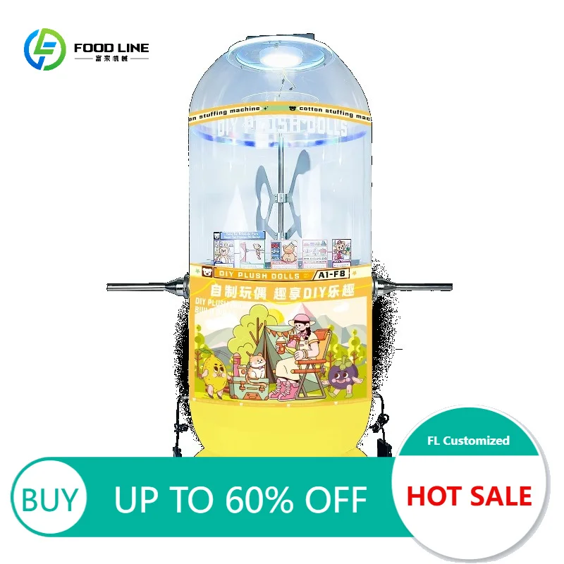 Factory Direct Supply Small and Medium Size Plush Toy & Doll Filling Machine Homemade Semi-Finished Machine Indoor customized