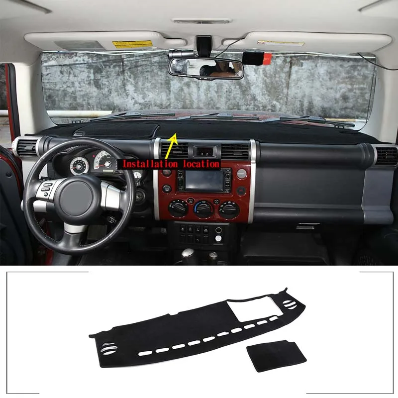 

Car Dashboard Cover For TOYOTA Fj CRUISER 2007-2018 2019 2020 2021 Dashmat Pad Carpet Cover Dashboard Dash Mat Sun Shade