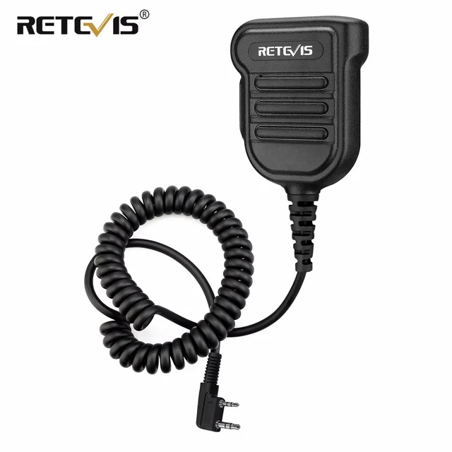Retevis H103K Walkie Talkie Mikrofon IP54 Wodoodporny głośnik na ramię Mic PTT dla Kenwood Baofeng dla Retevis RT3S RT50 RT81