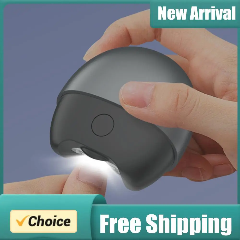 

Электрическая автоматическая машинка для стрижки ногтей с подсветкой и контейнером для сбора обрезков, перезаряжаемая, для детей, взрослых и пожилых людей