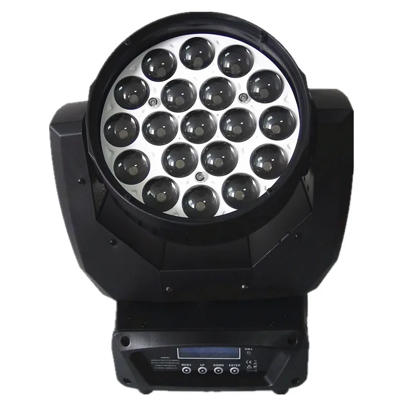 Lowest price and CE ROHS Newly Optical 19 PCS 15W RGBW Moving Head with Zoom