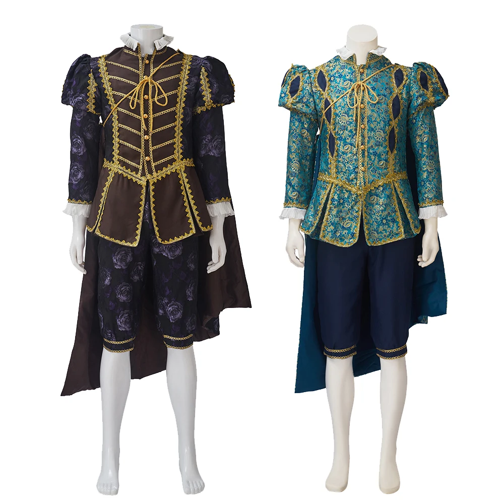 

(In Stock) Historical Retro Victorian Men's Regency Outfit Renaissance Rococo Medieval Tudor Uniform Noble Court Costume