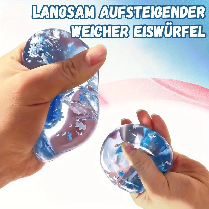 Giocattolo da spremere relax con fiocco di neve - Rinforzo flessibile per impugnatura in TPU, agitazione sensoriale per adulti e adolescenti (14+), colori misti