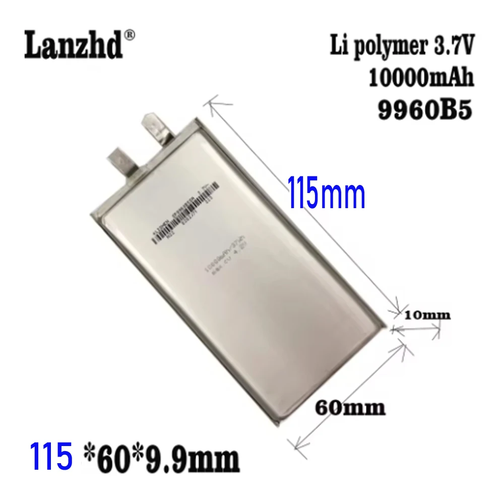 1-12pcs 3.7V 1060115 9960105 9960B5 Li Polymer Lithium LiPo Cells Took for Colorfly C10 E-Books Power Bank Tablet PC DVD 10000mA