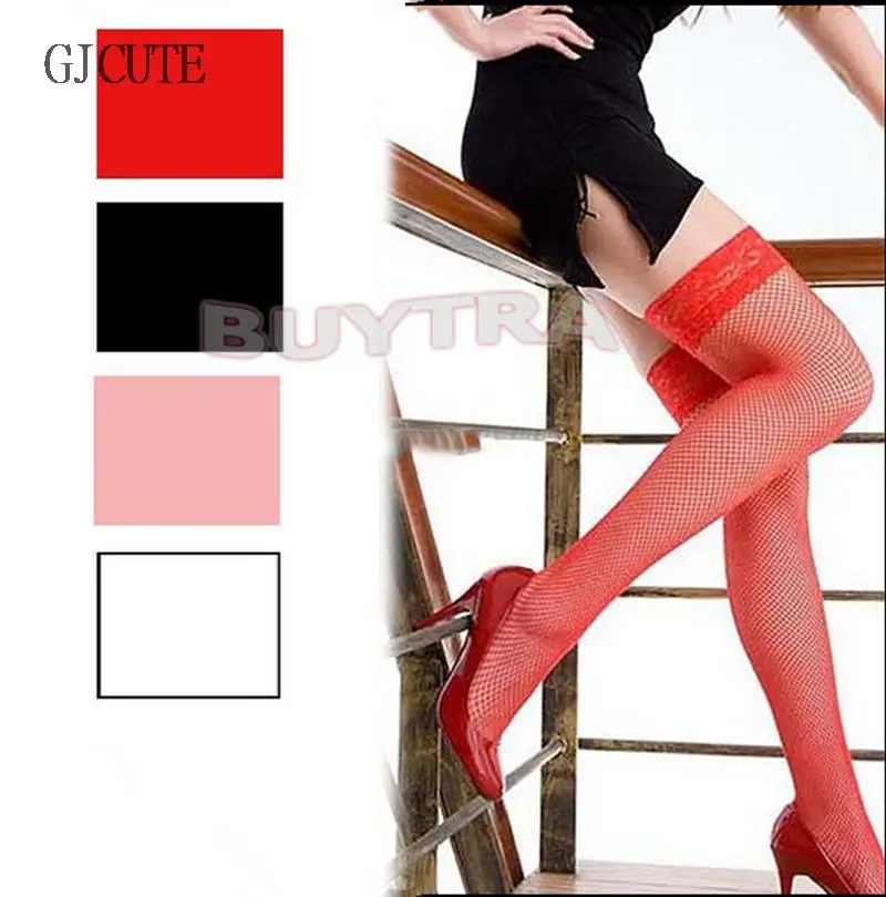 

Hot One Size Sexy Women Lacework Stockings Thigh High Fishnet Stockings High Leg Lingerie Uniform Game Accessories