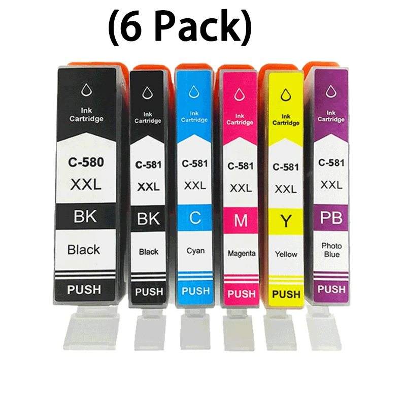 PGI-580 CLI-581 580XL 581XL PGI 580 CLI 581 Ink Cartridges for Pixma TR8550 TR7650 TR7550 TR7500 TS705 TS705a TS6350 TS6350a