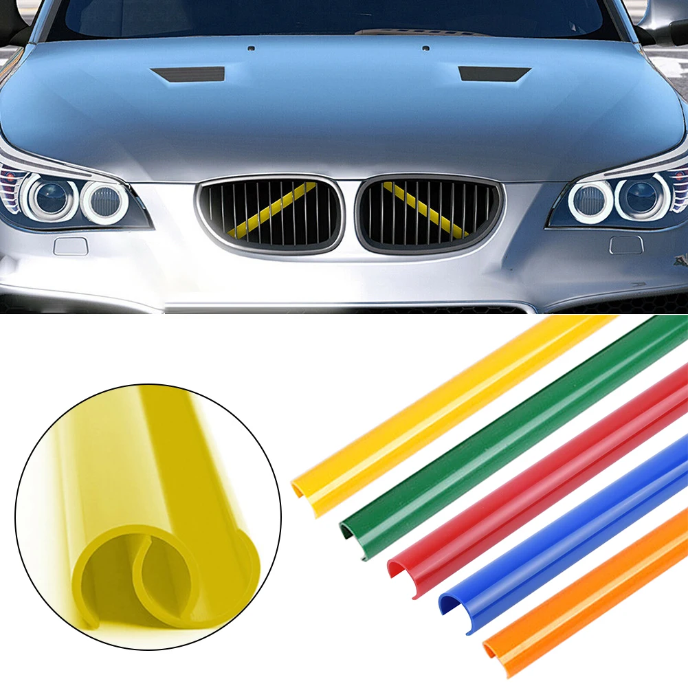 Tiras embellecedoras de rejilla delantera de coche, accesorios de estilo deportivo para BMW Serie 1, 2, 3, 4, E60, E65, E66, F20, F30, F32, F40,