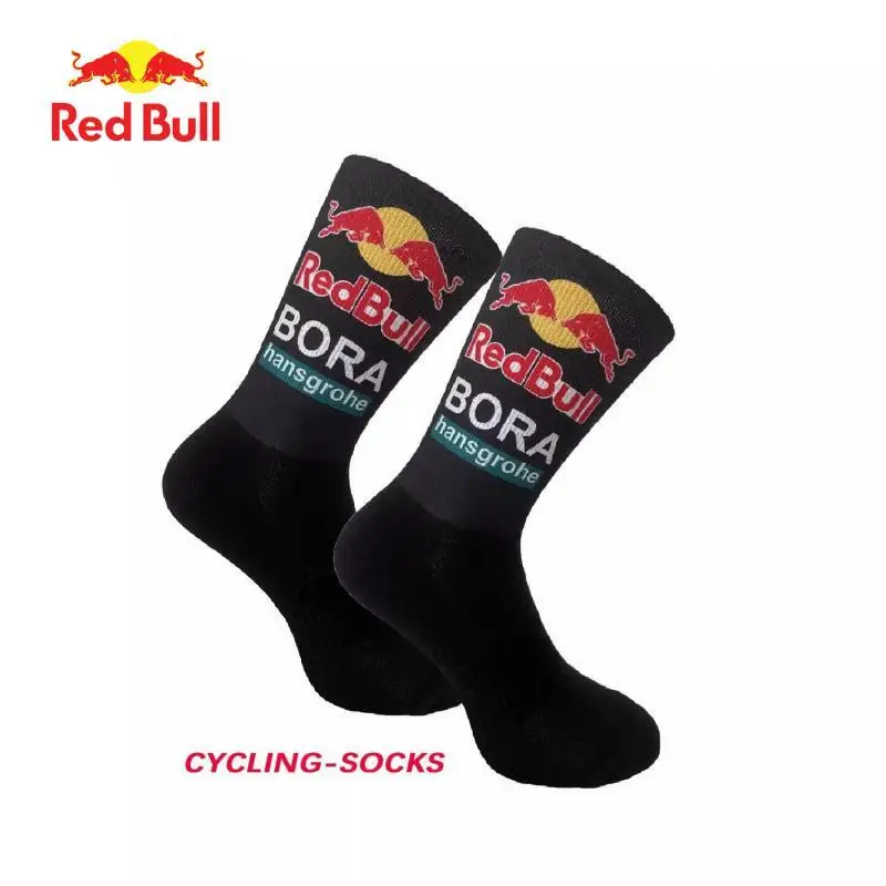 

New men's and women's outdoor sports Red Bull socks, high-quality, comfortable, soft, breathable, casual cycling socks