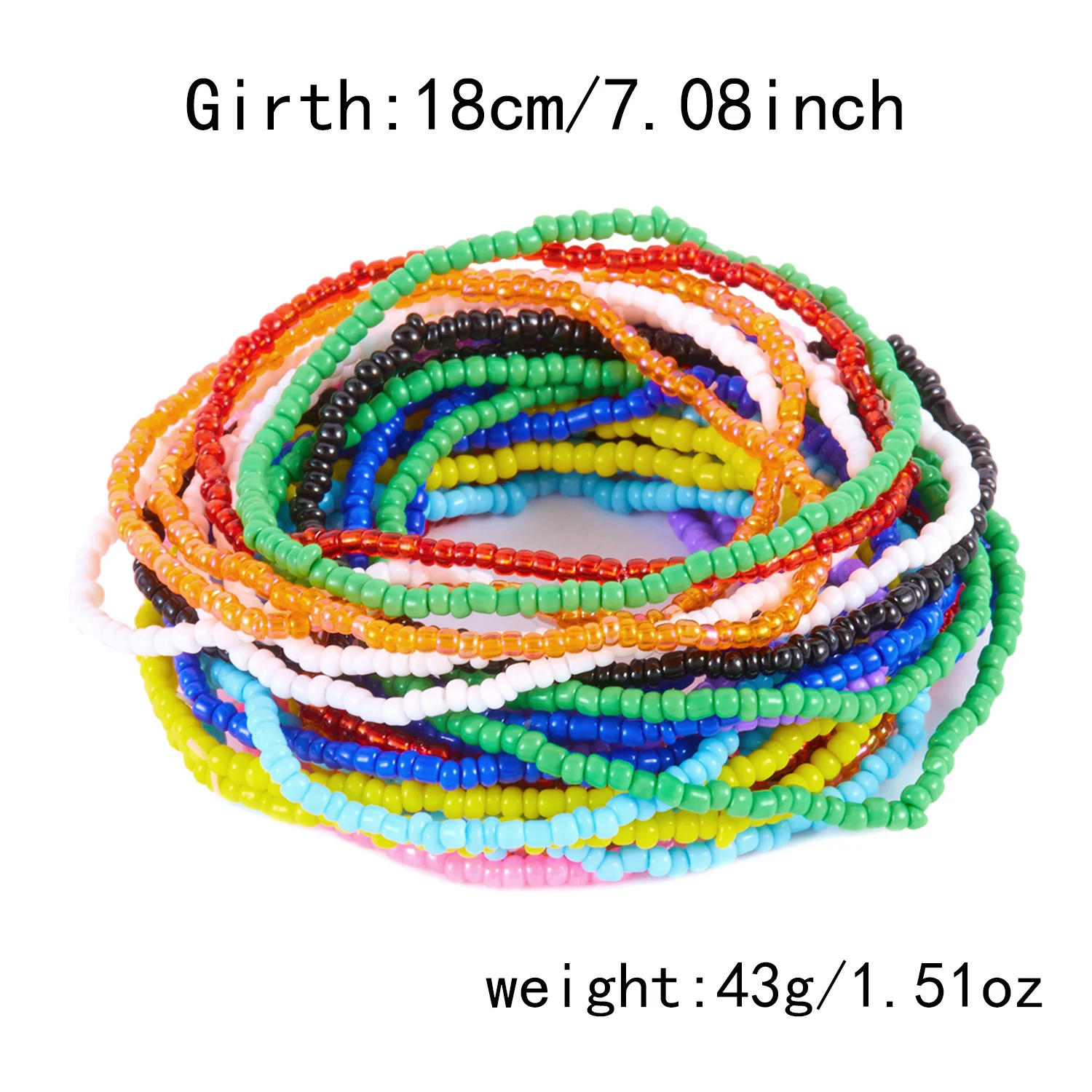 Böhmisches Perlenarmband-Set für Frauen, bunt, dehnbar, Reisperlen, Kettenarmreif, stapelbarer Schmuck, Sommer- und Strandgeschenk – Detail 12