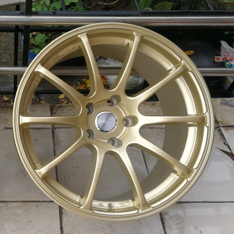 

MGI Factory Wholesale 18x9 5x1143 Et35 Alloy Cast Gold Spoke Concave Replica Car Wheels Rims for Brand Car Modification