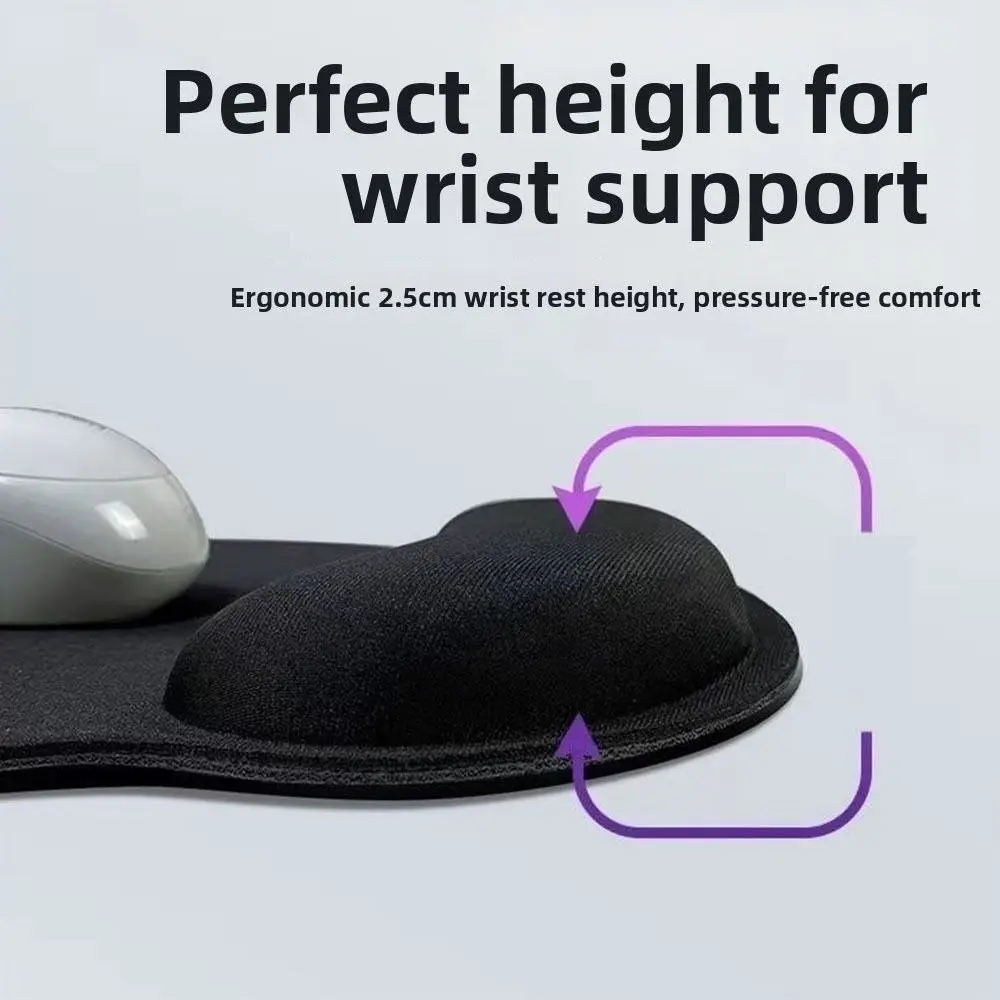 

2Pcs/Set Slow Rebound Ergonomic Keyboard Wrist Rest Non-Slip Comfortable Mouse Pad Set Easy Typing Wrist Protection Wrist Mat