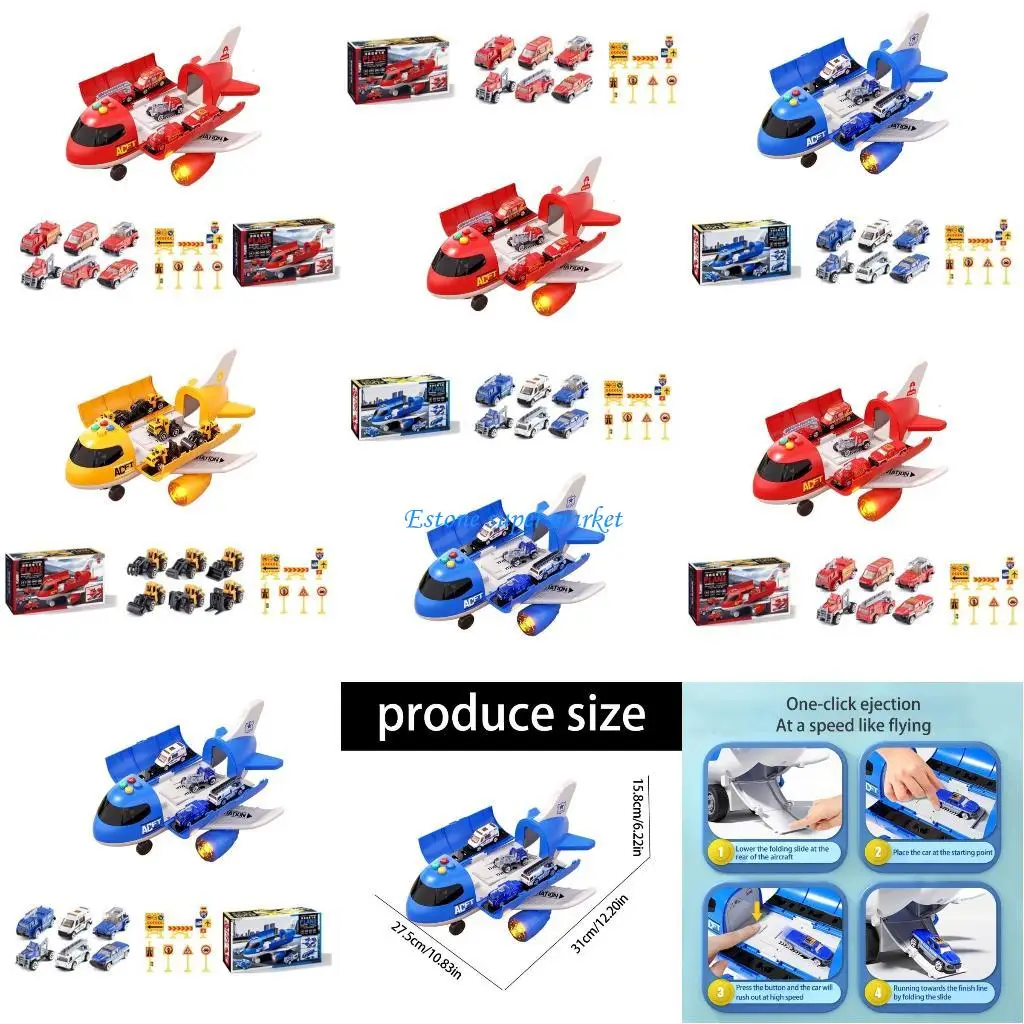

090B Моделирование грузового самолета Автомобильная игрушка Детская обучающая ролевая игрушка для раннего обучения
