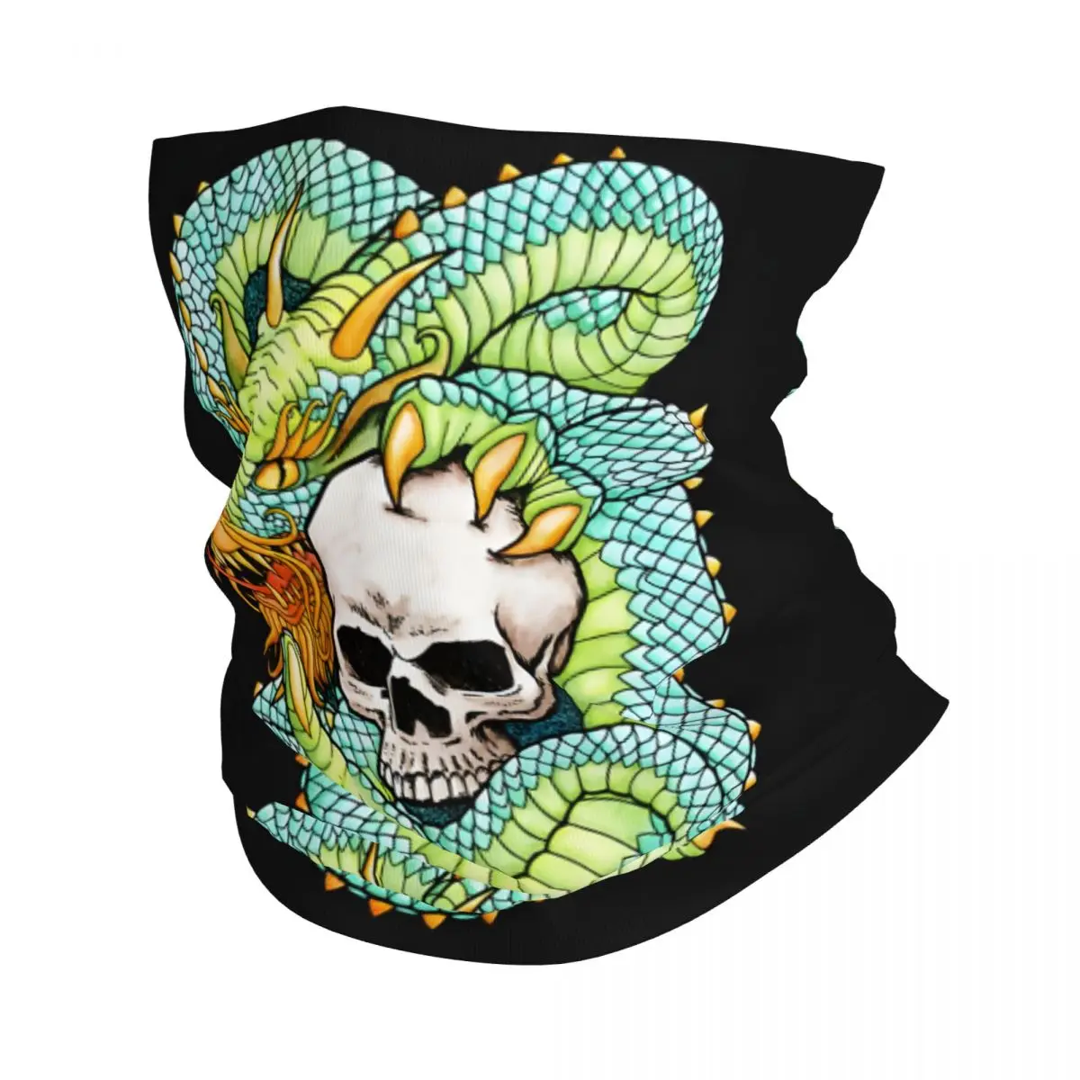

Шейный платок Dragon Skully, шейный платок, маска для лица из полиэстера