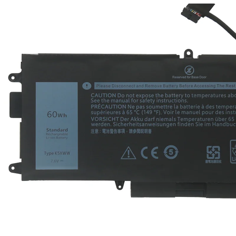 ZEDI K5XWW new Laptop Battery for DELL Latitude 5289 7389 7390 2-in-1 Series Notebook 71TG4 725KY N18GG 7.6V 60WH