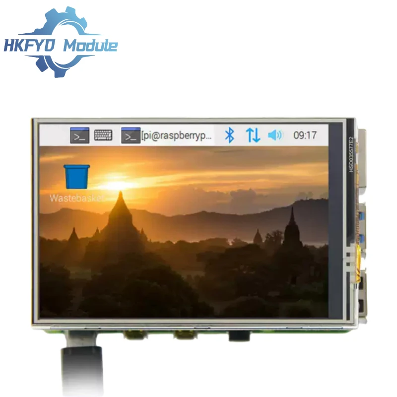 Módulo de exibição de 3,5 polegadas Tela sensível ao toque de 3,5 polegadas 320 × 480 Tela sensível ao toque TFT com caneta sensível ao toque para Raspberry Pi A,