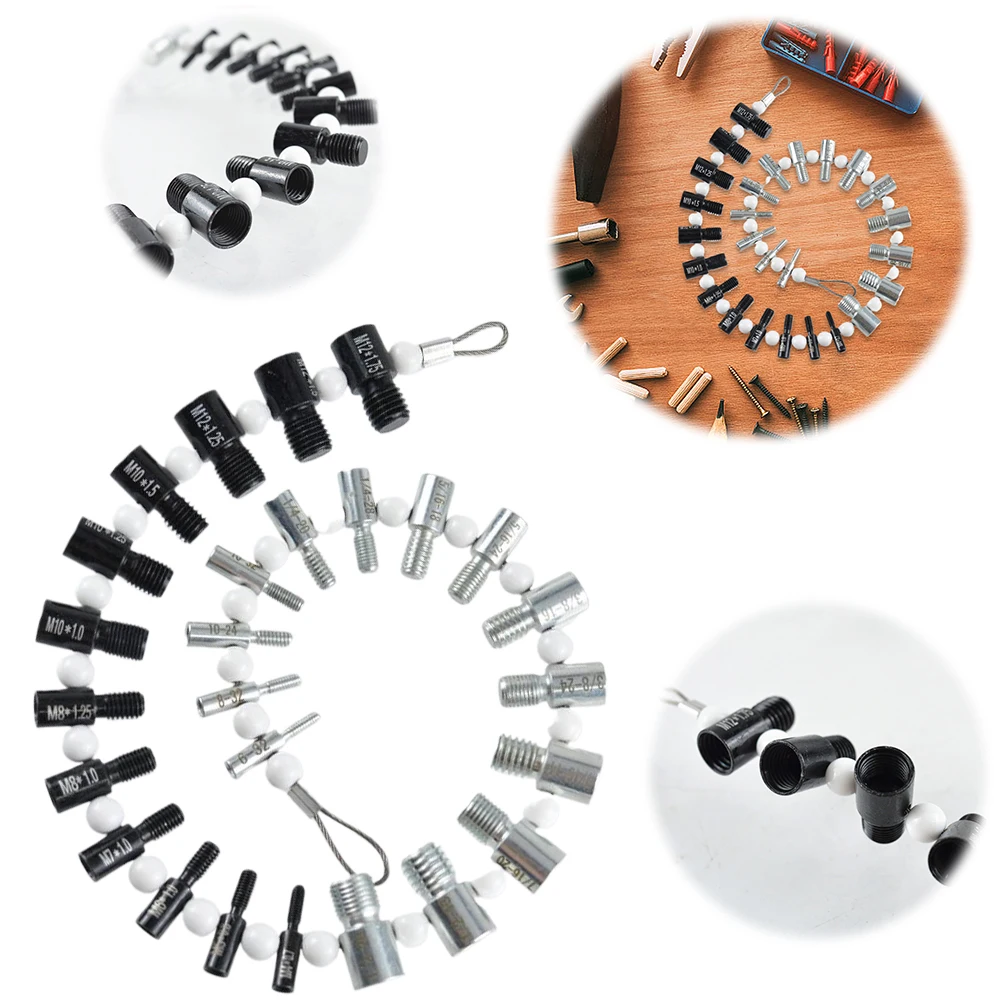 

Universal Nut & Bolt Thread Checker 23 Inch & 21 Metric Sizes Bolt Nut Screw Thread Checking Checker Bolt 26 Male/Female Gauges