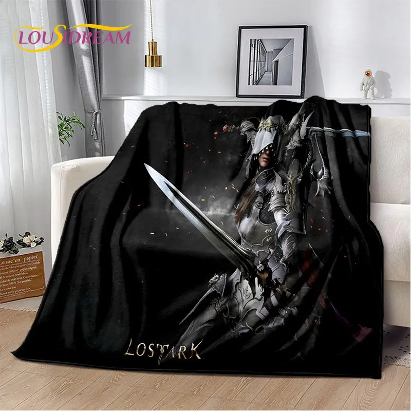 Lost ARK Game Gamer Cartoon Soft Plush Blanket,Flannel Blanket Throw Blanket for Living Room Bedroom Bed Sofa Picnic Cover Kids