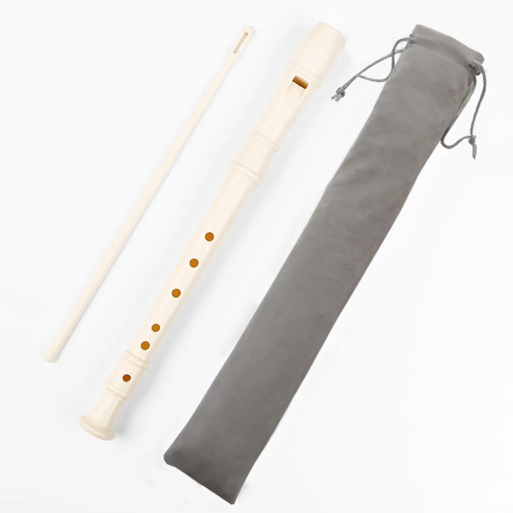

Professional Kids Plastic 6-Hole Clarinet Lightweight Portable Beginner Wind Instrument Durable Pp Material Clear Sound Short