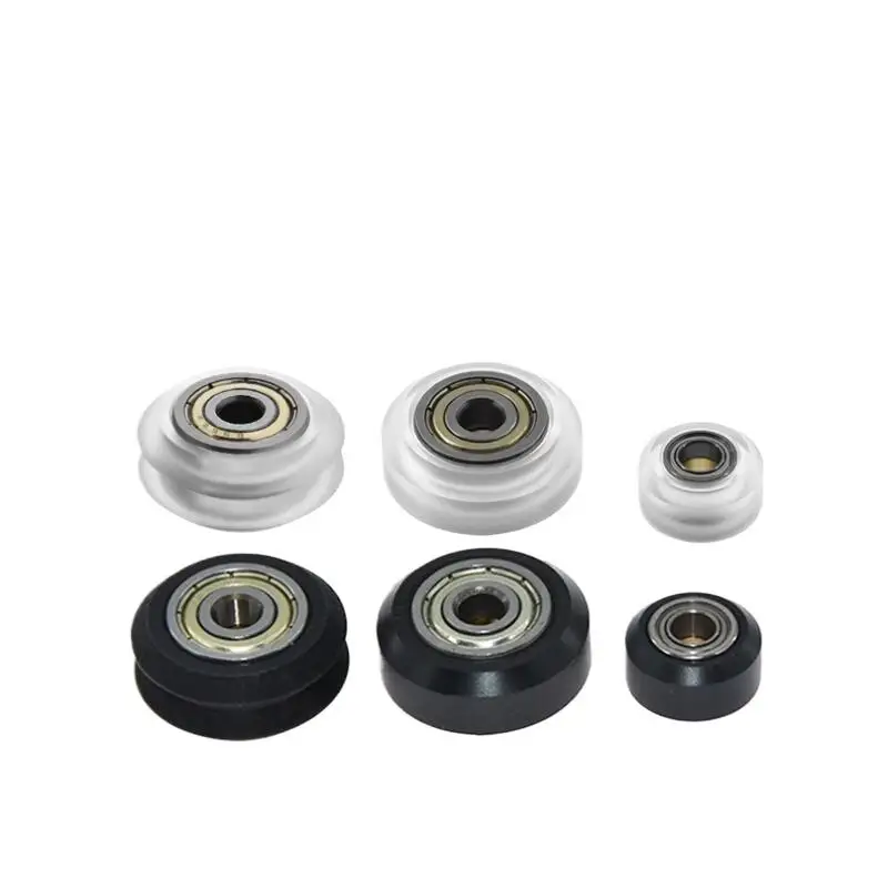 New! CNC Plastic POM Big Small Wheel With Bearing Idler V-Slot Aluminum Profile Perlin Pulley For 3D Printer Ender3 V2