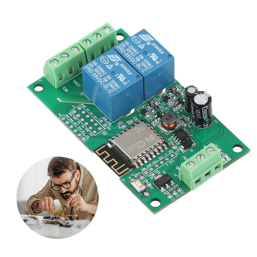 

ESP8266 WIFI переключатель контроллер плата DC 5 В 10A ESP-12F макетная плата беспроводной умный релейный модуль для умного дома