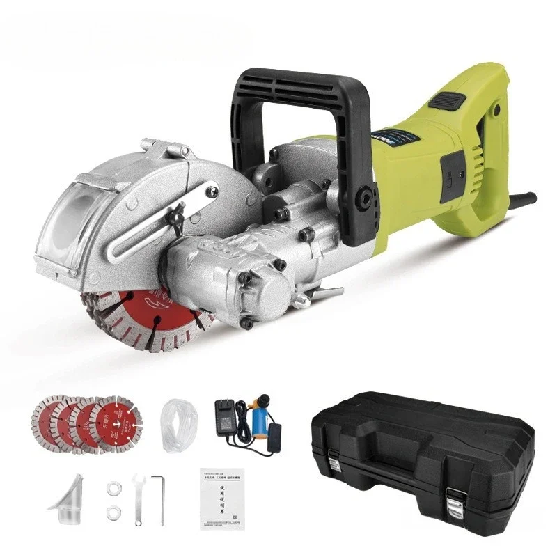 Water and electricity slotting machine, concrete cutting machine, wall one-time forming, portable wire pipe slotting