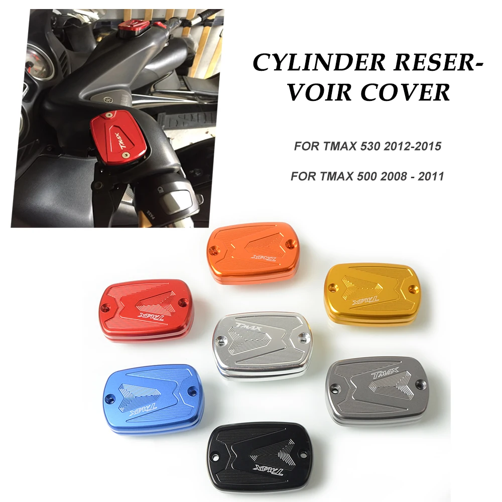 

Cylinder Reservoir Cover For Yamaha Tmax 530 2012-2015 Tmax 500 2008-2010 2011 Motorcycle Accessories Brake Fluid Fuel Cover Cap