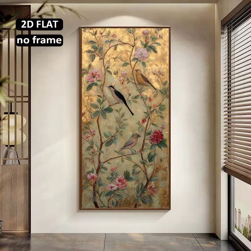2D Flat, [2D Flat]1pcs 39.37X78.74in/100X200cm Large Frameless Modern Home Decoration Canvas Art Prints Suitable for Living Room