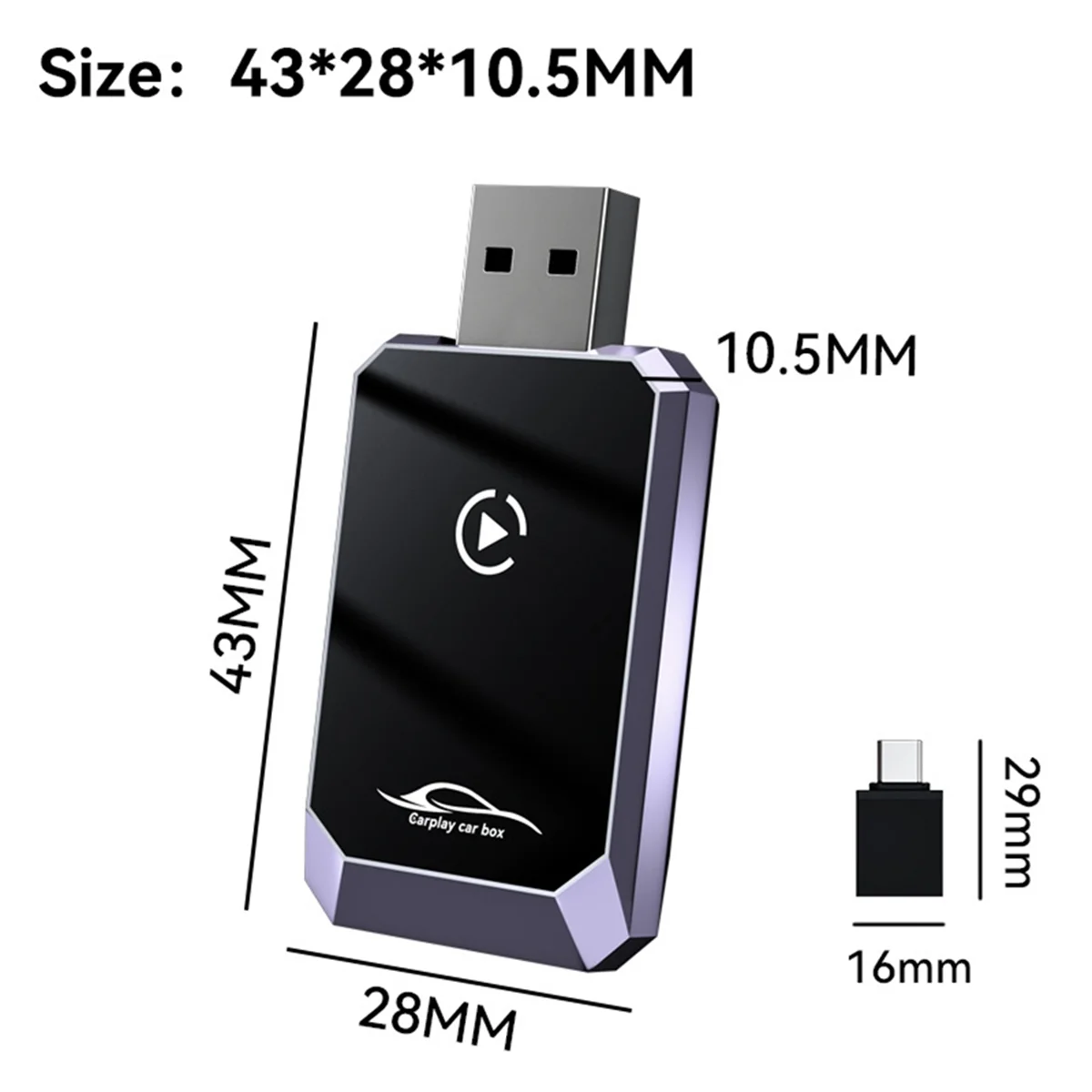 Leading-edge 2 in 1 Wireless CarPlay Android Auto Smart Dongle WiFi Adapter Plug & Play Convert Wired Android Auto to Wireless