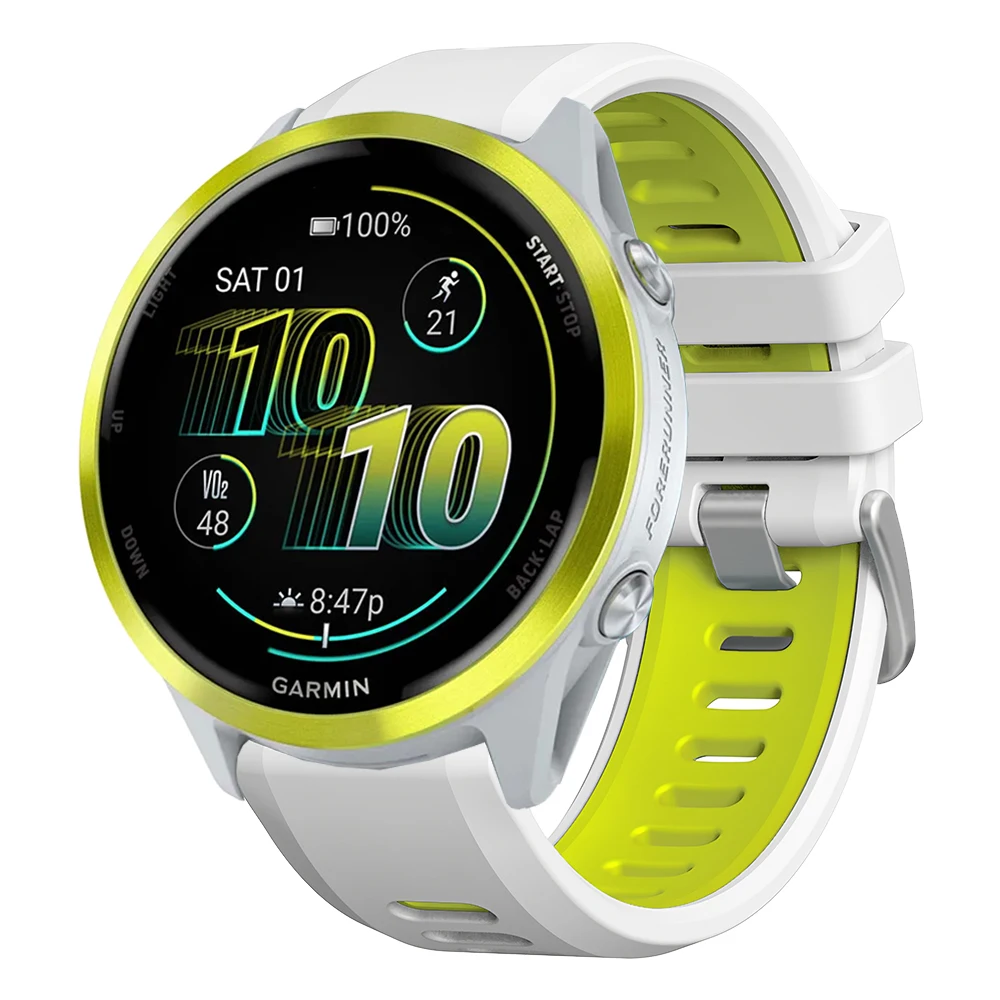 الإفراج السريع 22 مللي متر اثنين لهجة سيليكون حزام ل Garmin Forerunner 570 47 مللي متر 265 255 الموسيقى/Venu 3 2 45 مللي متر الرياضة حزام (استيك) ساعة سوار